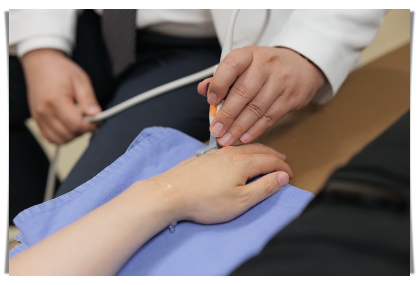 손가락 관절초음파 사진