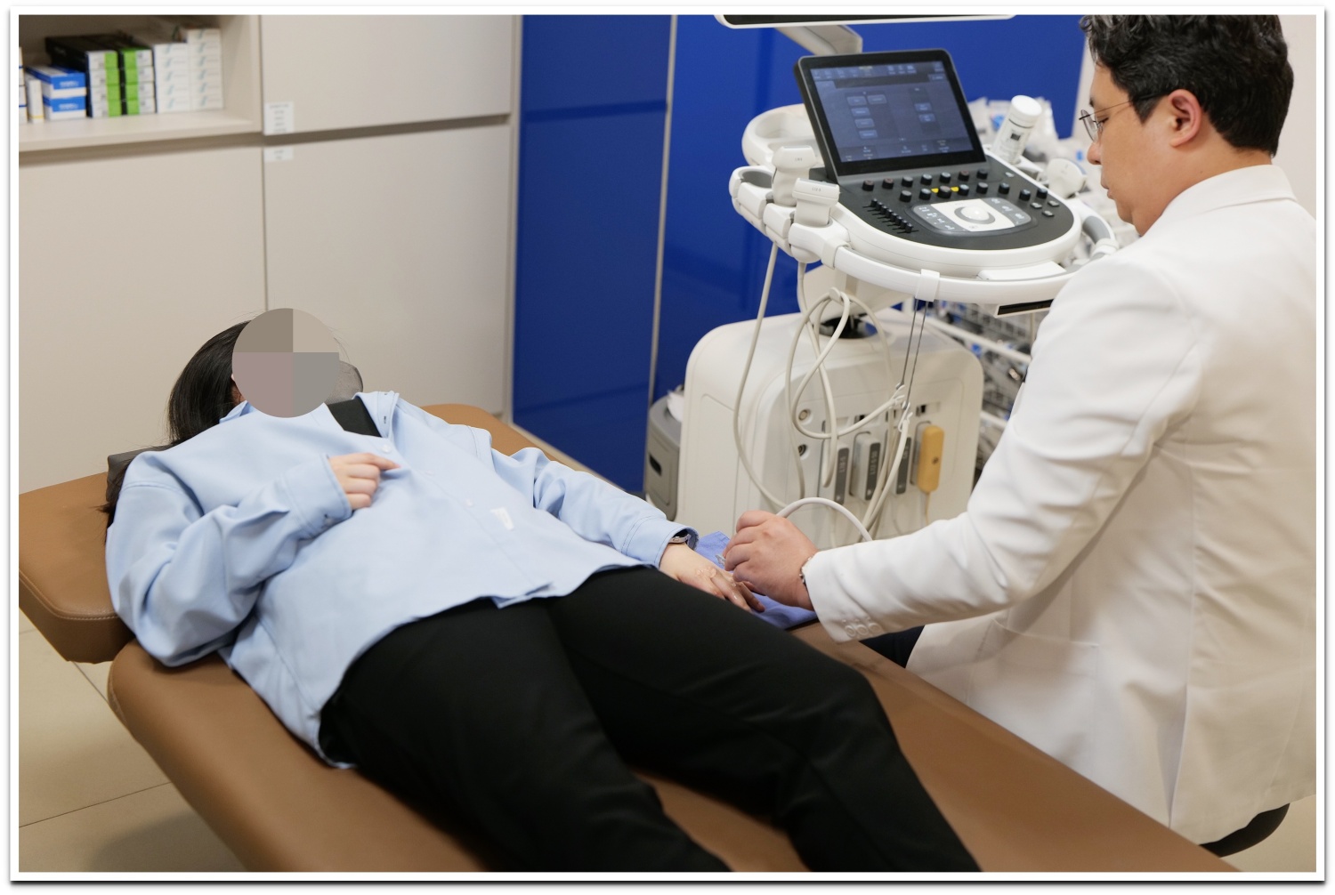 아산본 손가락 관절 초음파 검사 사진